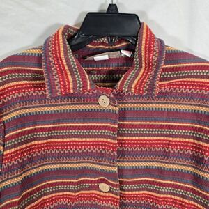 Vintage Painted Pony Size Medium Striped‎ Button Front Jacket Southwestern  USA